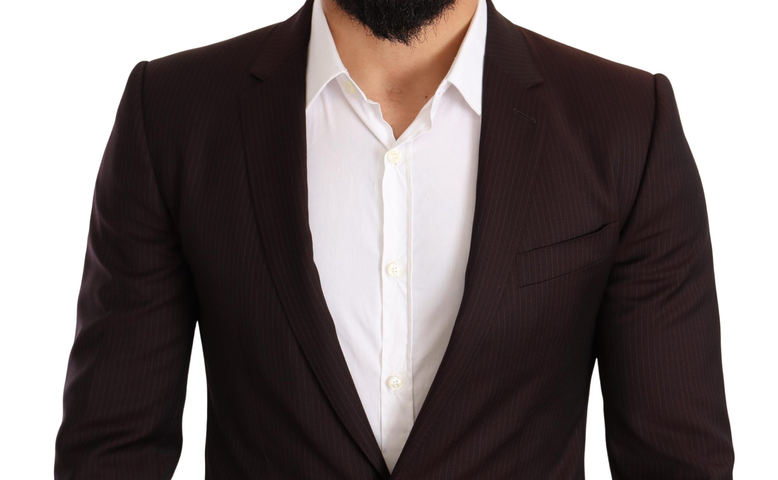 Dolce & Gabbana Bordeauxwollanzug MARTINI Slim Fit