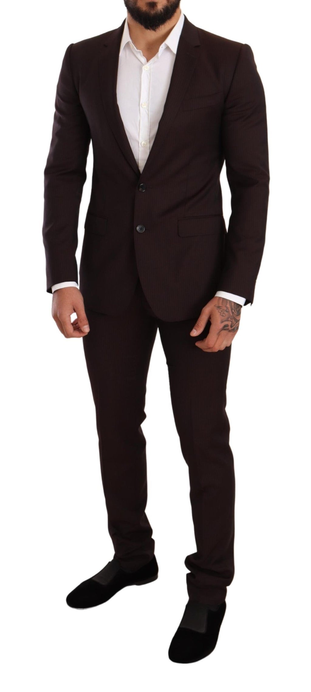 Dolce & Gabbana Bordeauxwollanzug MARTINI Slim Fit