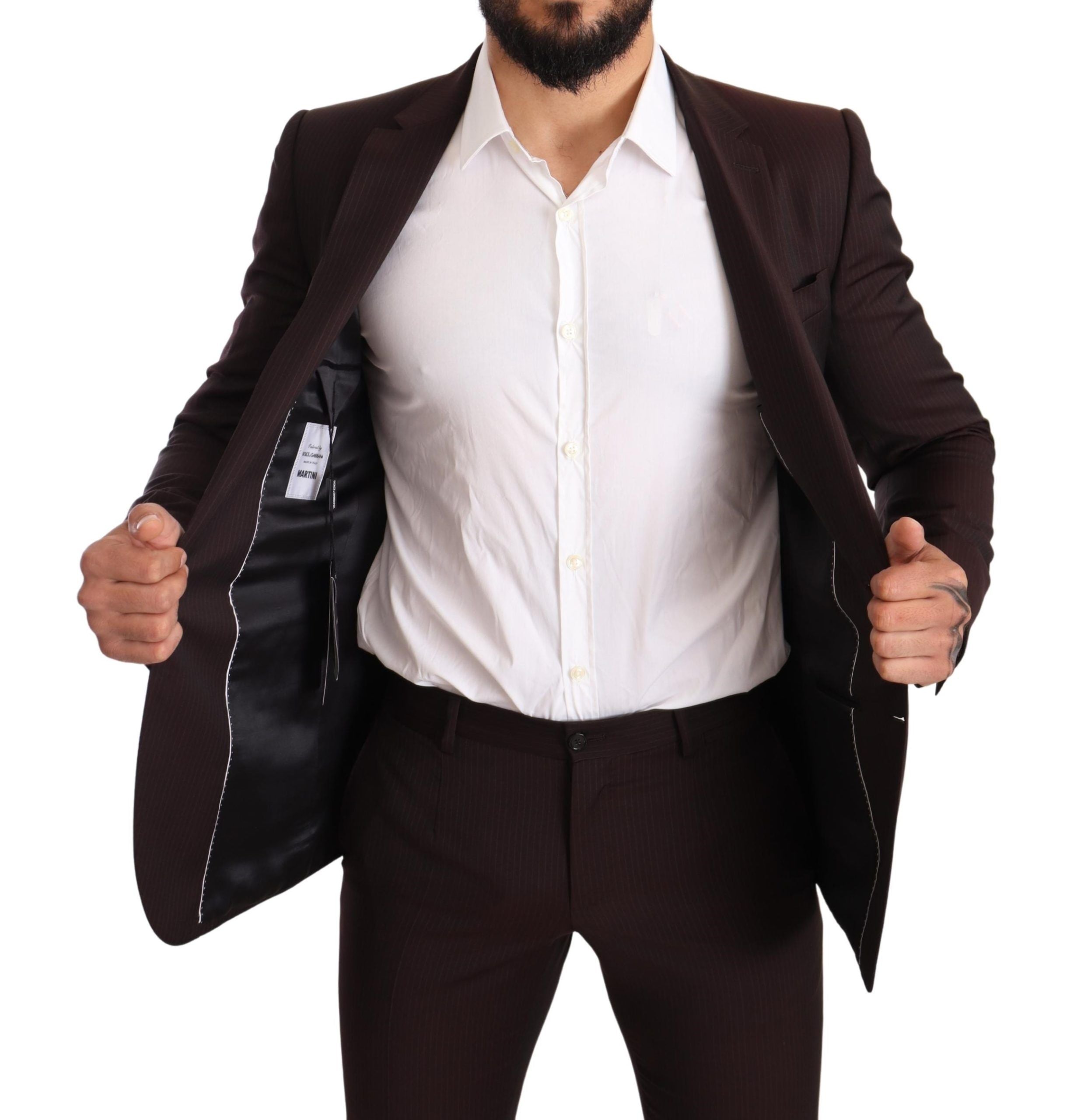 Dolce & Gabbana Bordeauxwollanzug MARTINI Slim Fit