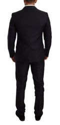 Dolce & Gabbana Anzug mit blauem Muster im MARTINI SLIM FIT 2-Teiler