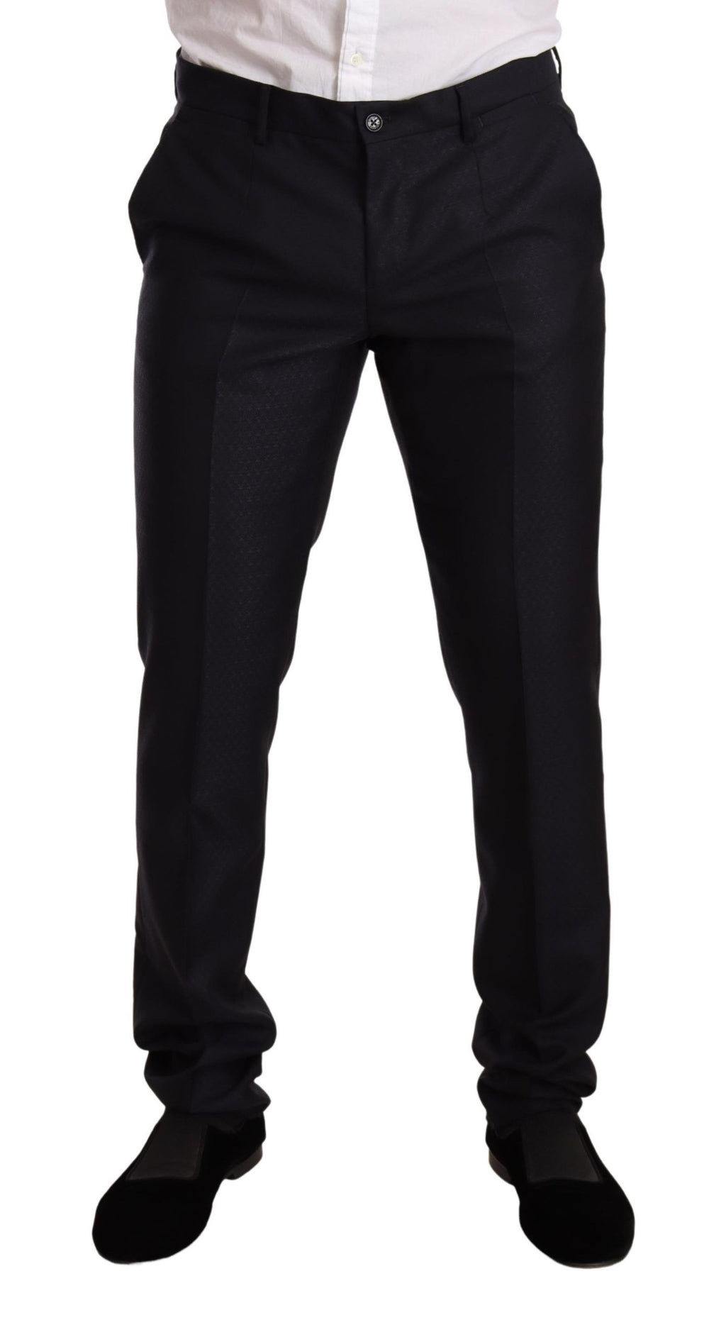 Dolce & Gabbana Blau gemustert MARTINI SLIM FIT 2 Stück Anzug