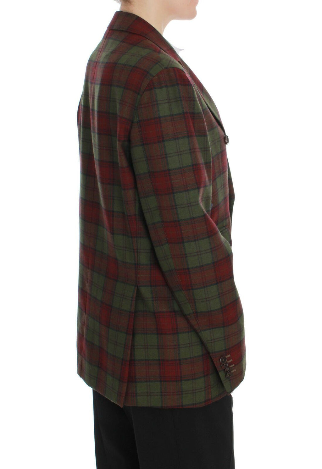 BENCIVENGA Grüner Woll-Zweireiher Bordeaux