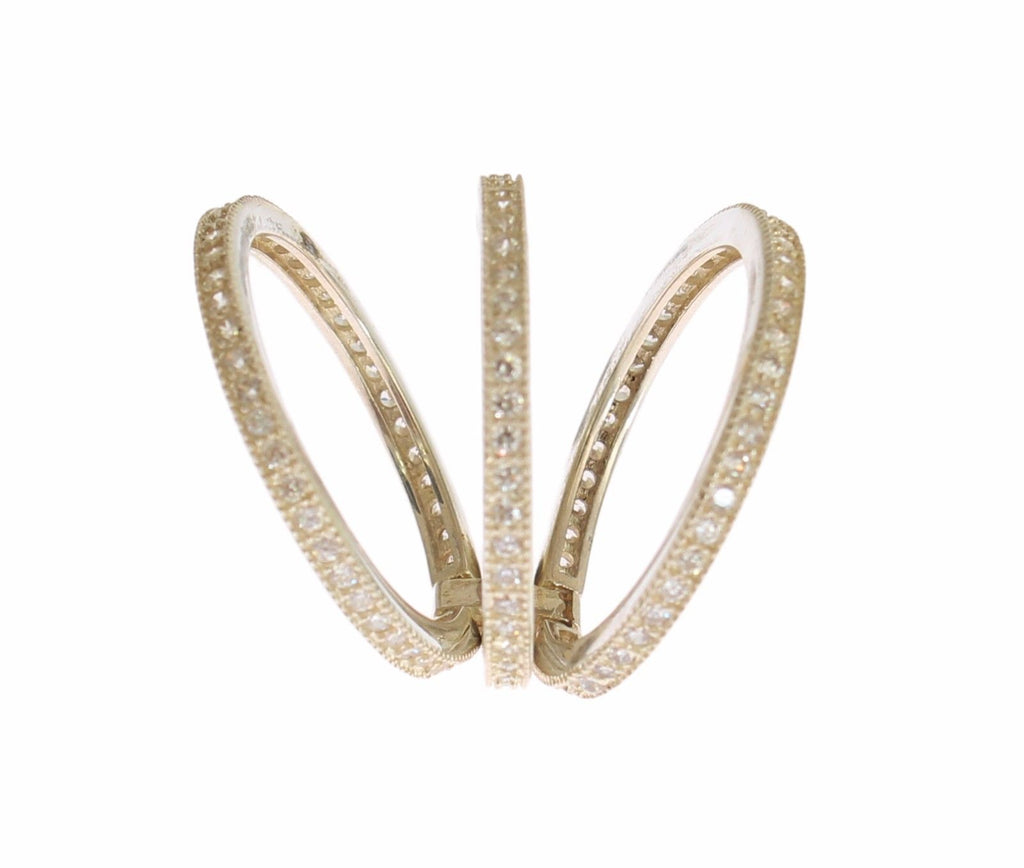 Nialaya Silber Damen klar CZ 925 Sterling Ring