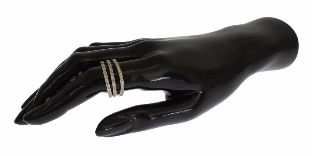 Nialaya Silber Damen klar CZ 925 Sterling Ring