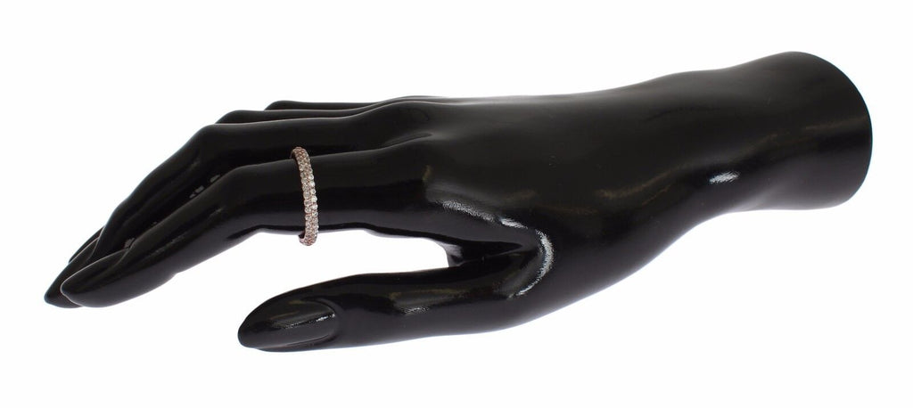 Nialaya Rosa Gold 925 Silber Klar CZ Ring