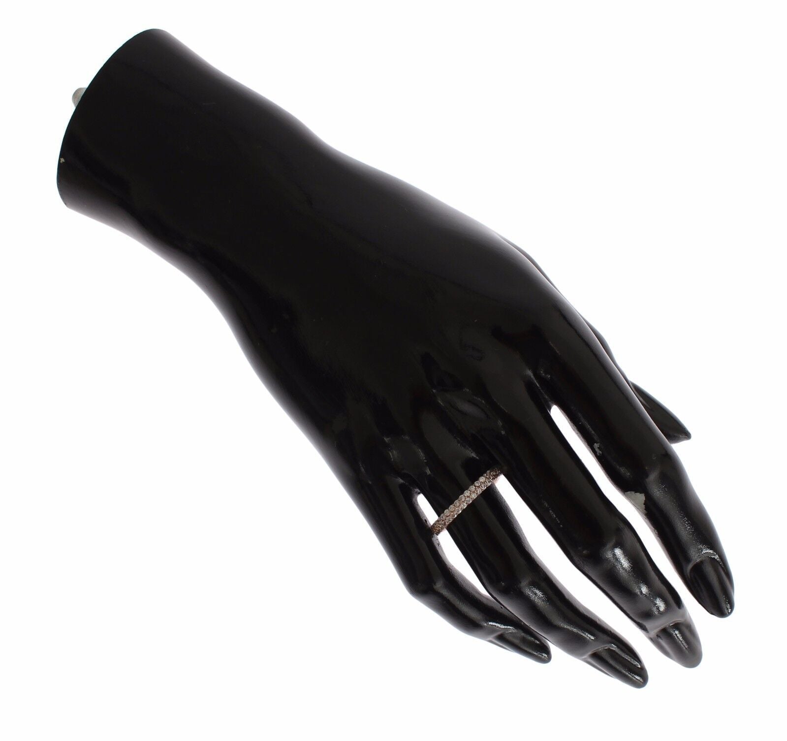 Nialaya Rosa Gold 925 Silber Klar CZ Ring