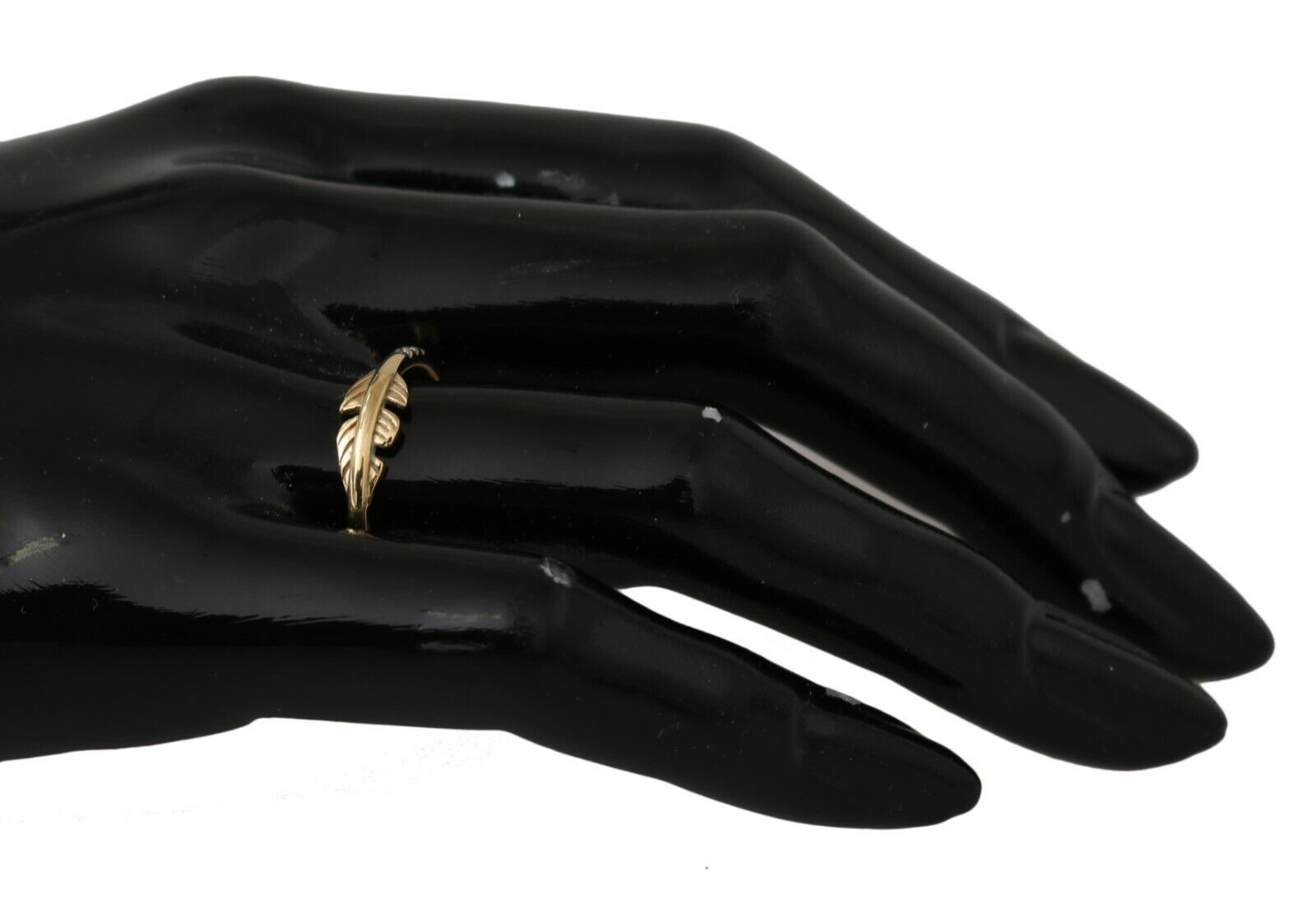 Nialaya Gold Feder Klar CZ 925 Silber Frauen