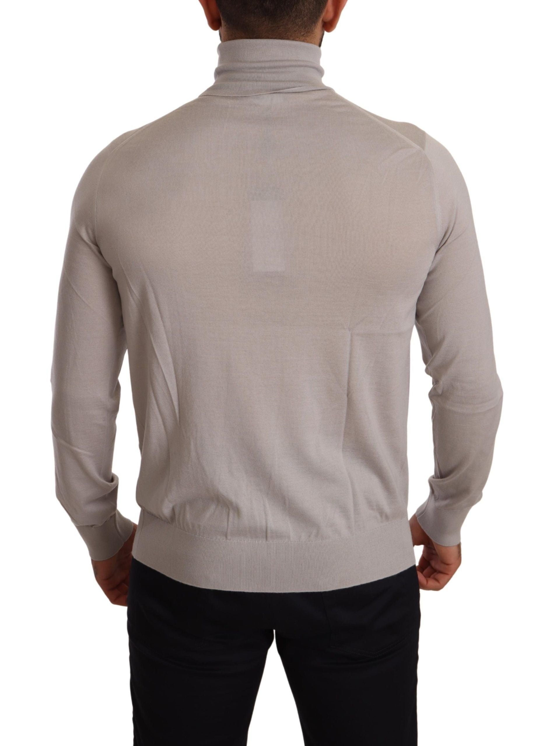 Dolce & Gabbana Grauer Kaschmir-Rollkragenpullover