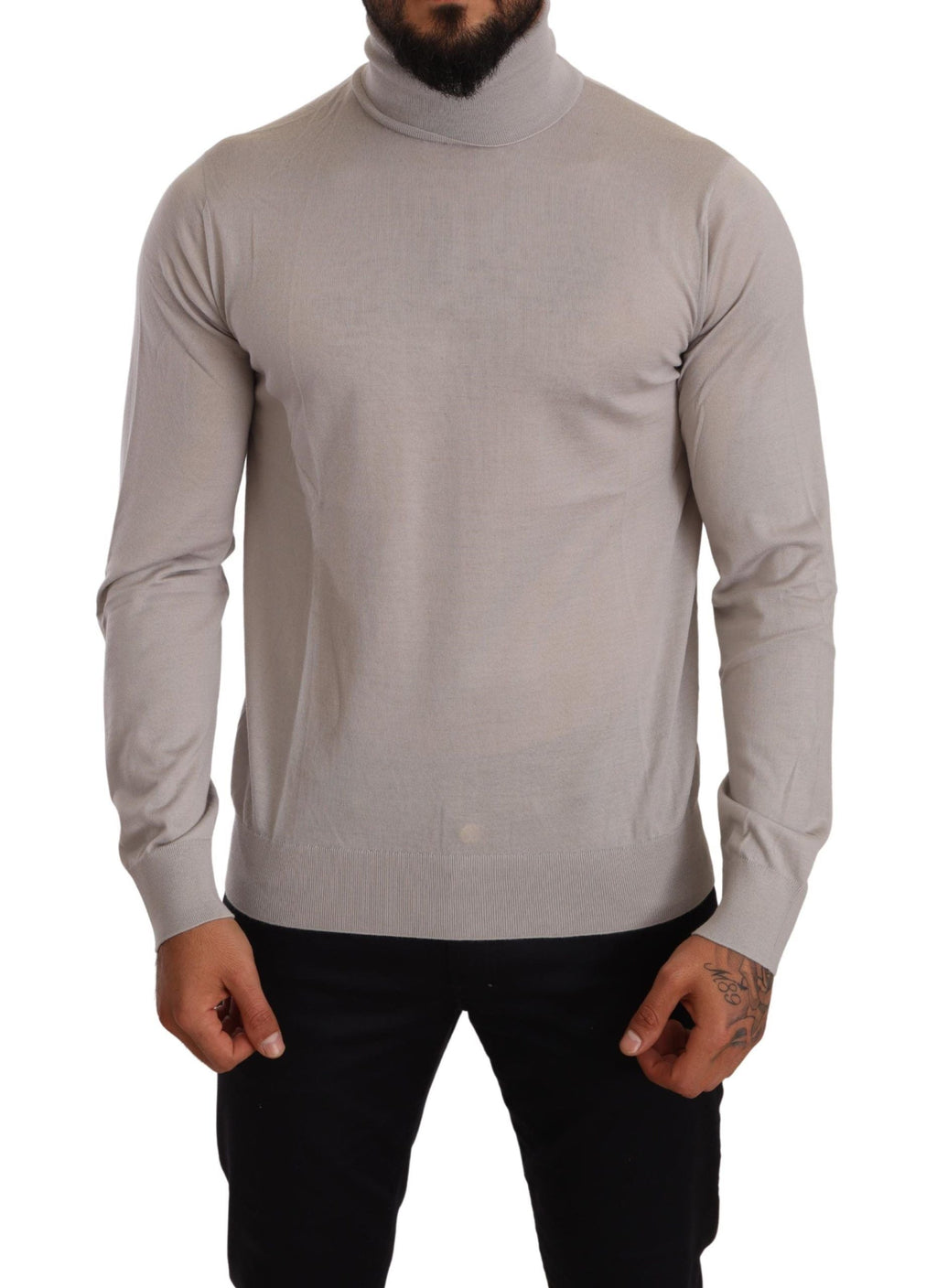 Dolce & Gabbana Grauer Kaschmir-Rollkragenpullover