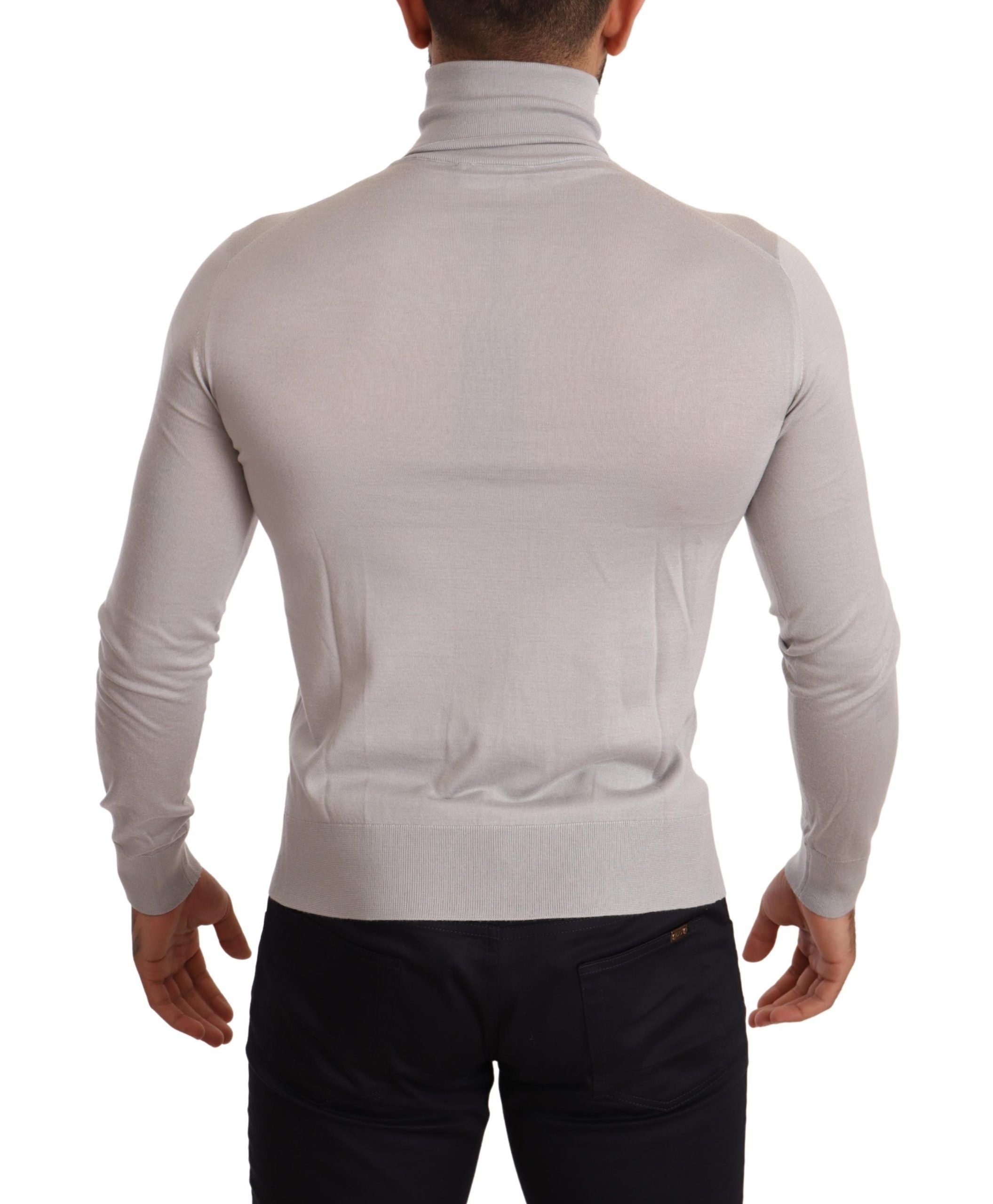 Dolce & Gabbana Grauer Kaschmir-Rollkragenpullover