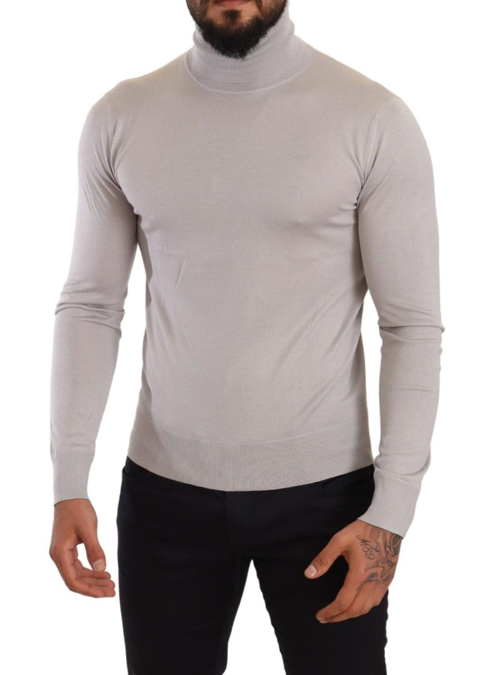 Dolce & Gabbana Grauer Kaschmir-Rollkragenpullover