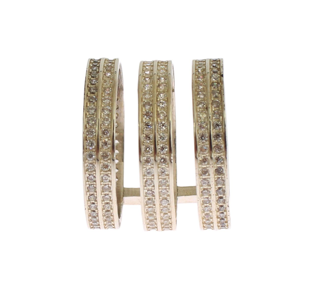 Nialaya Authentic Womens Clear CZ 925 Sterling Silber Ring