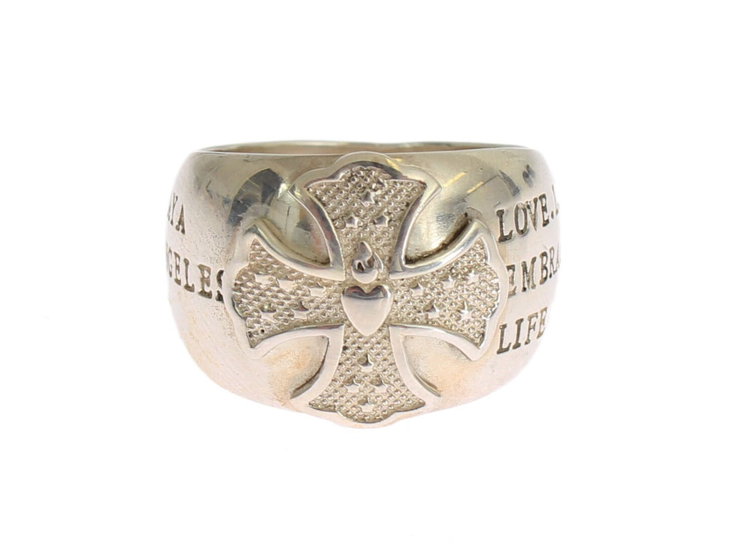 Nialaya Silber Kreuz Damen 925 Sterling Ring