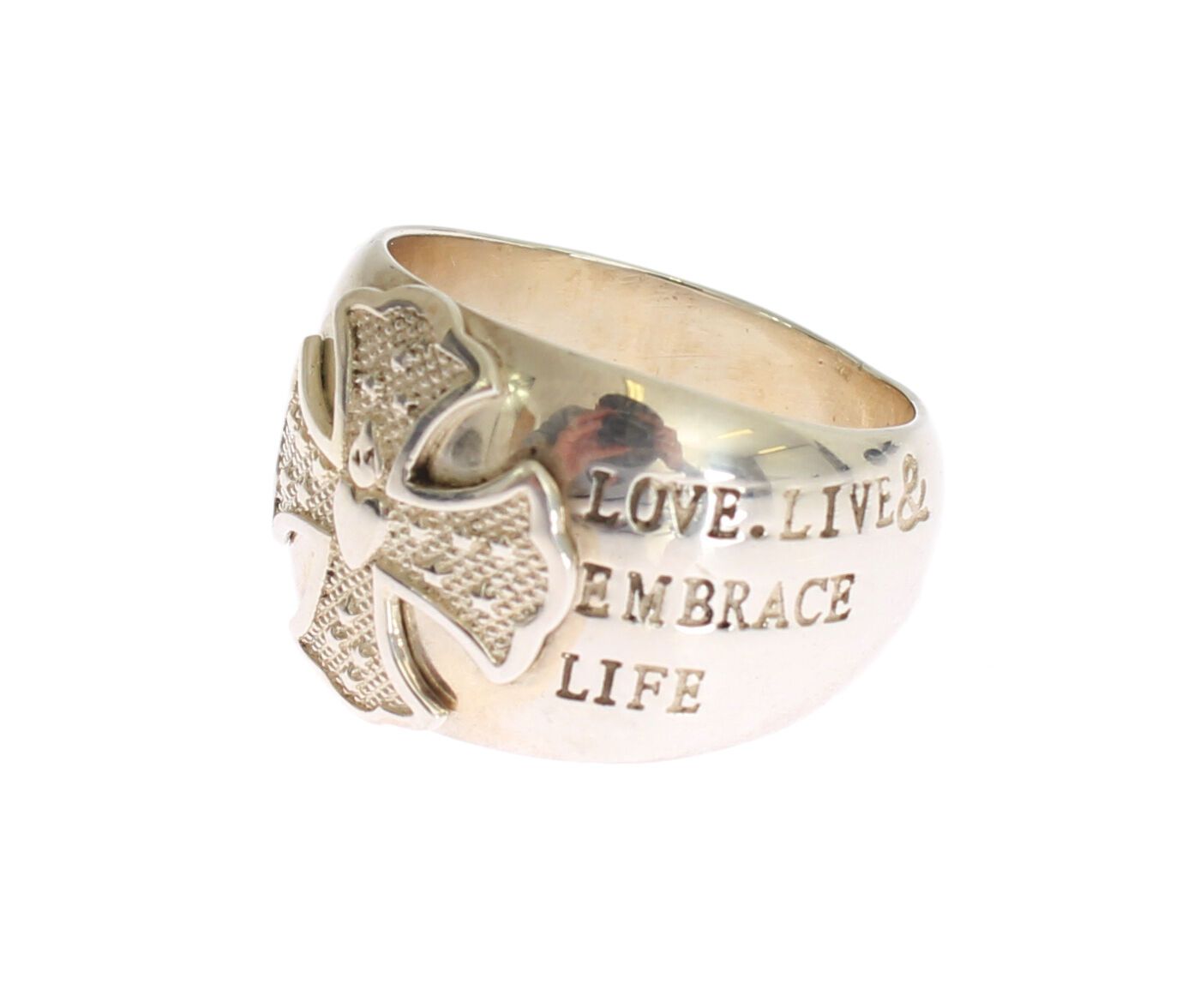 Nialaya Silber Kreuz Damen 925 Sterling Ring