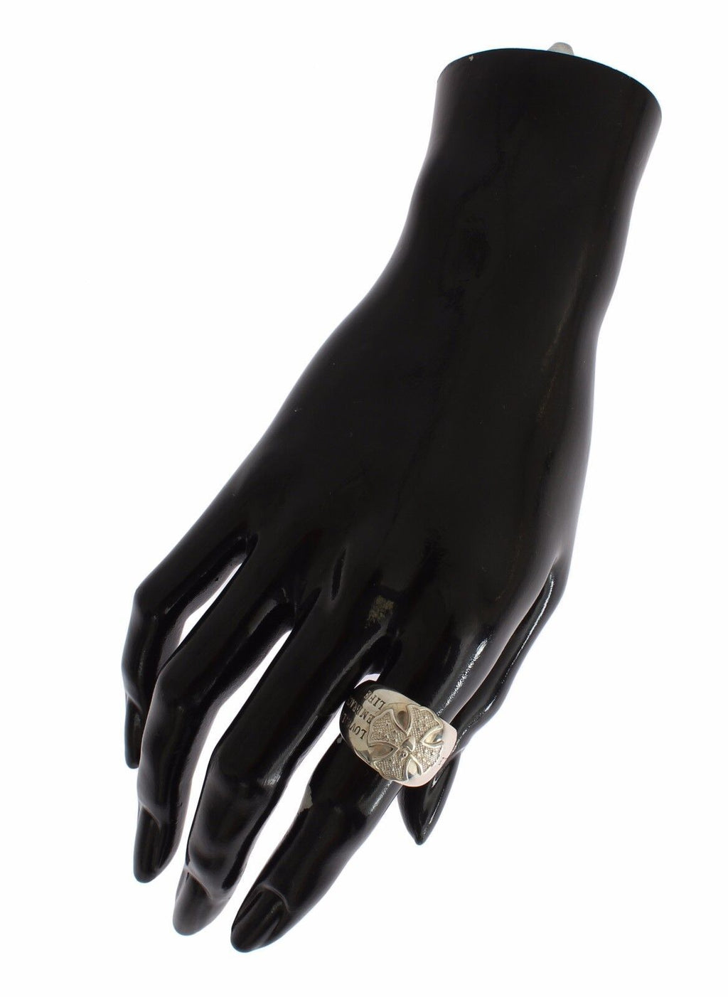 Nialaya Silber Kreuz Damen 925 Sterling Ring