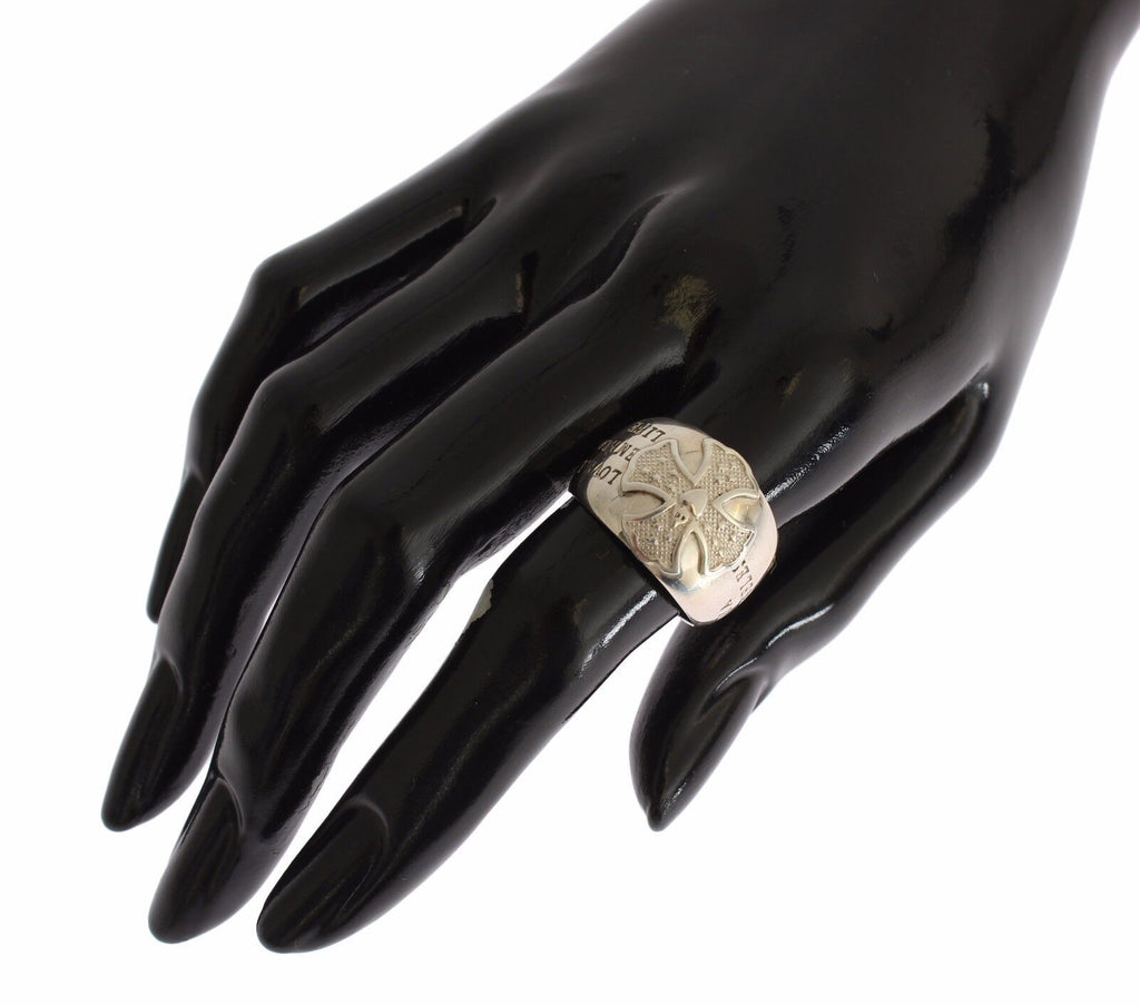 Nialaya Silber Kreuz Damen 925 Sterling Ring