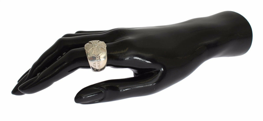 Nialaya Silber Kreuz Damen 925 Sterling Ring