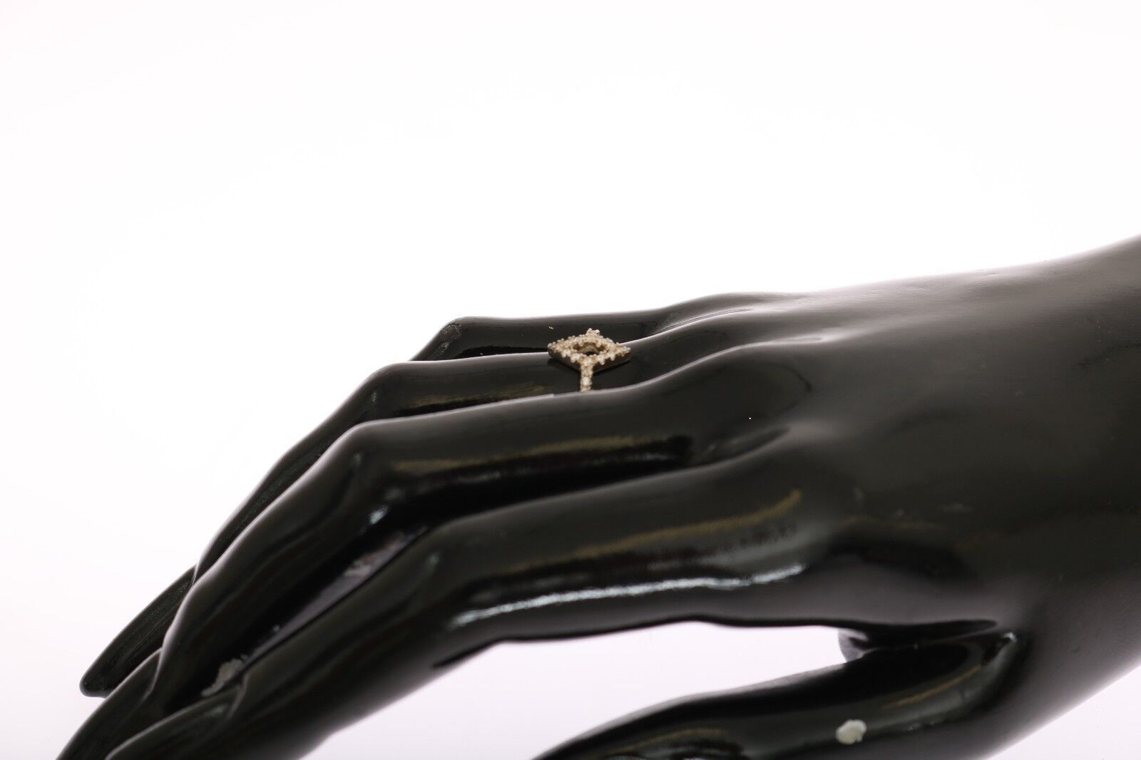 Nialaya Silber Rhombus Frauen klar CZ 925 Silber Ring