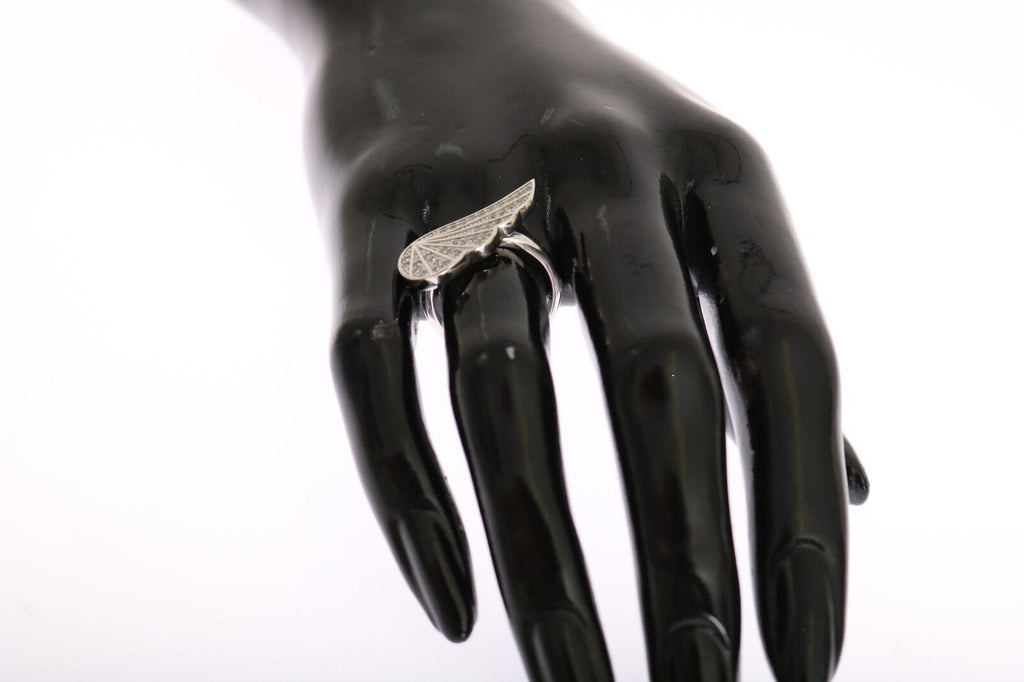 Nialaya Silber Damen Flügel klar CZ 925 Silber Ring