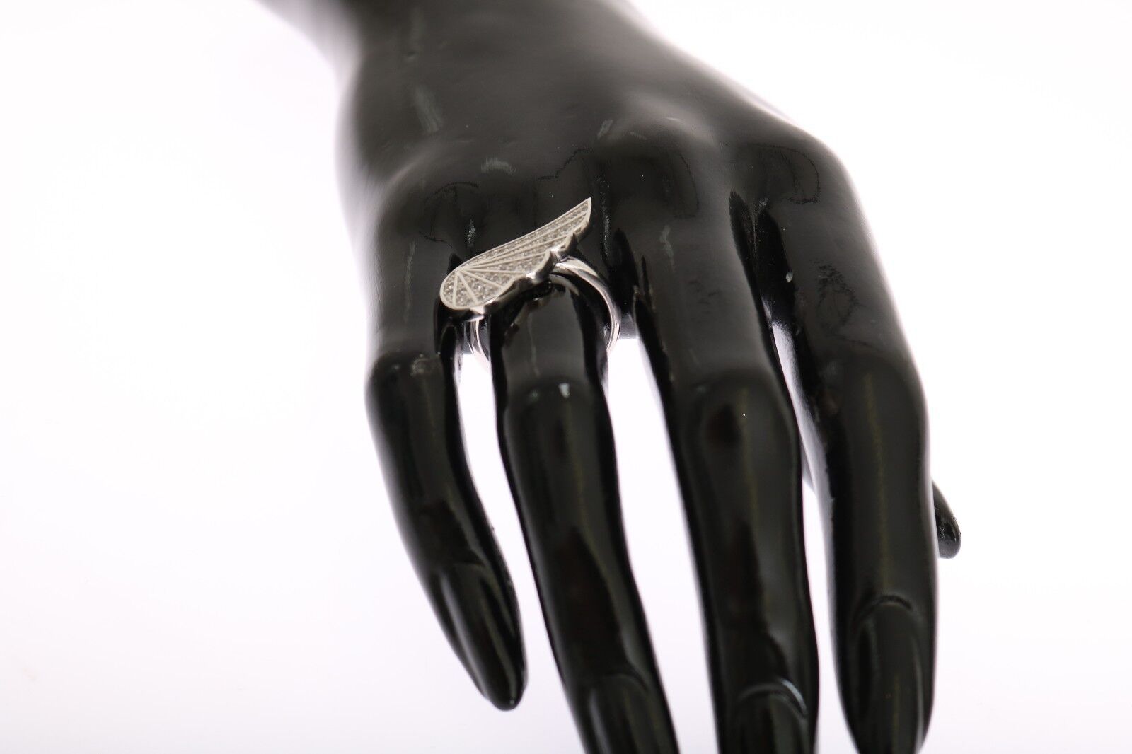 Nialaya Silber Damen Flügel klar CZ 925 Silber Ring