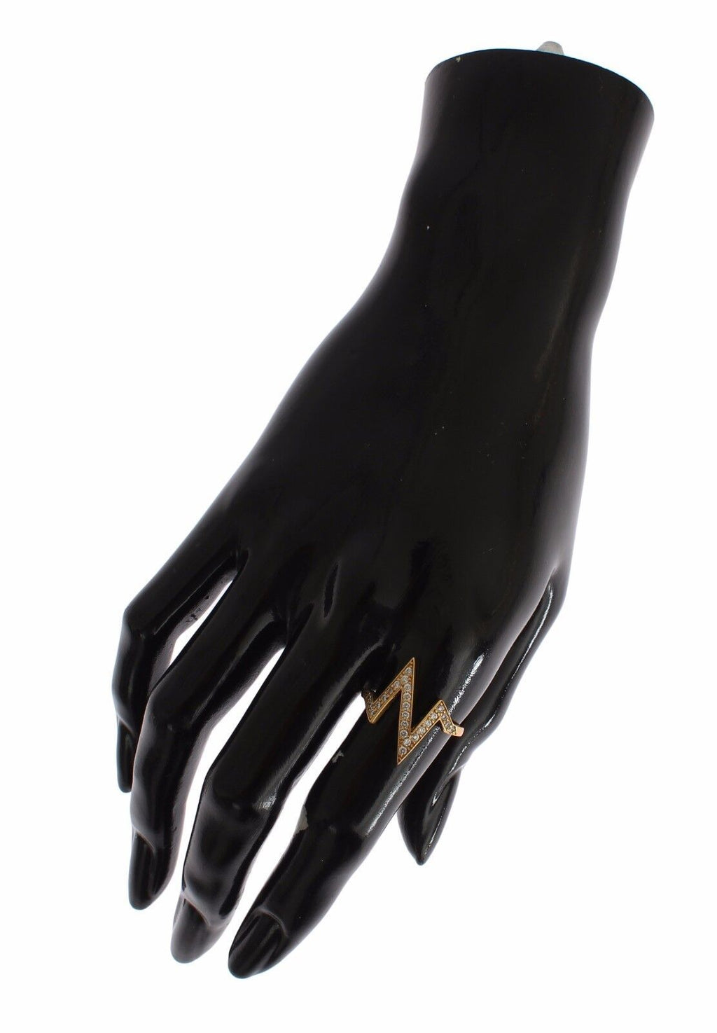 Nialaya Gold 925 Silber Frauen klar CZ 18K Ring