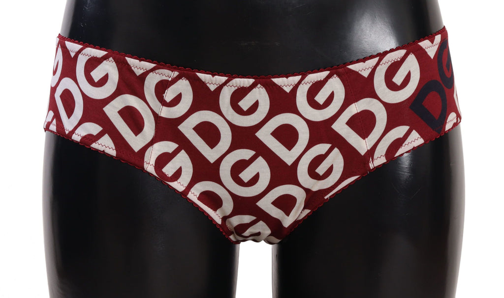 Dolce & Gabbana Multicolor DG Logo Print Slip Bottom Unterwäsche