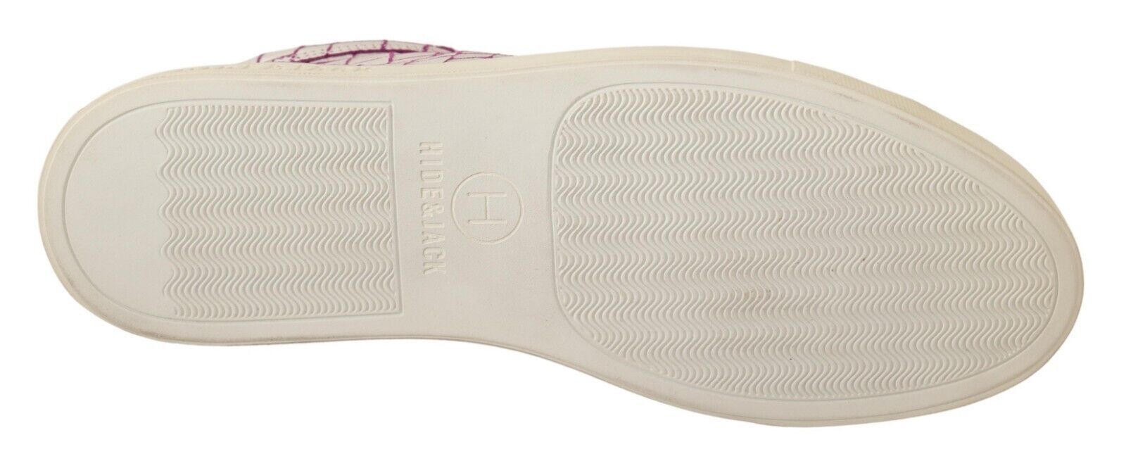 HIDE & JACK Weiß Bordeaux Leder Casual Lace Up Sneakers Schuhe