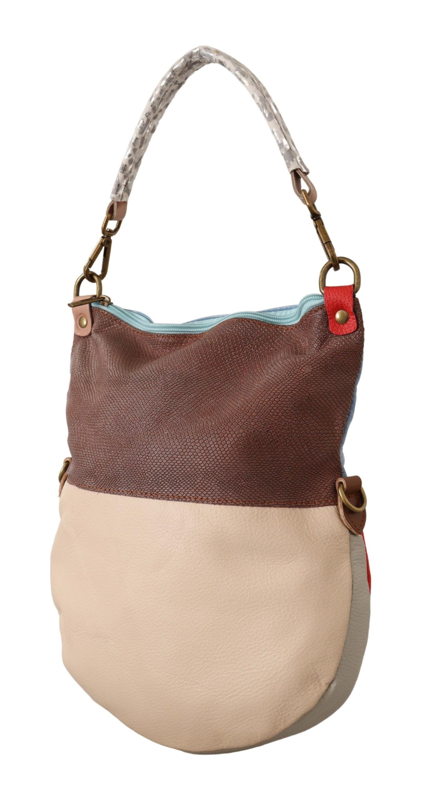 EBARRITO Multicolor Echtes Leder Schulter Tote Frauen Handtasche