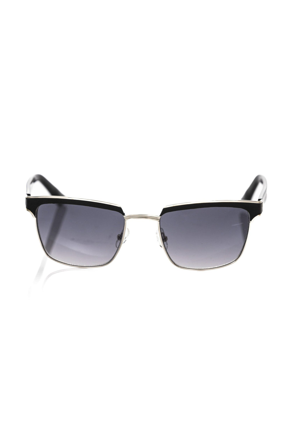 Frankie Morello Schwarze Herren-Sonnenbrille mit Metallfaser