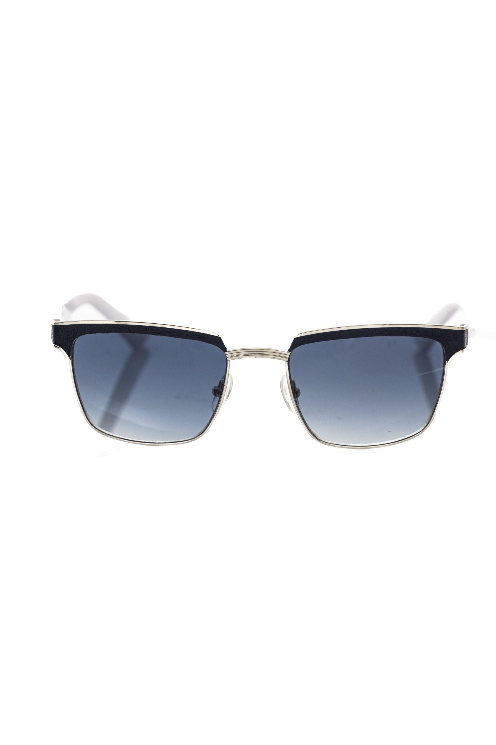 Frankie Morello Herren-Sonnenbrille mit schwarzer Metallfaser