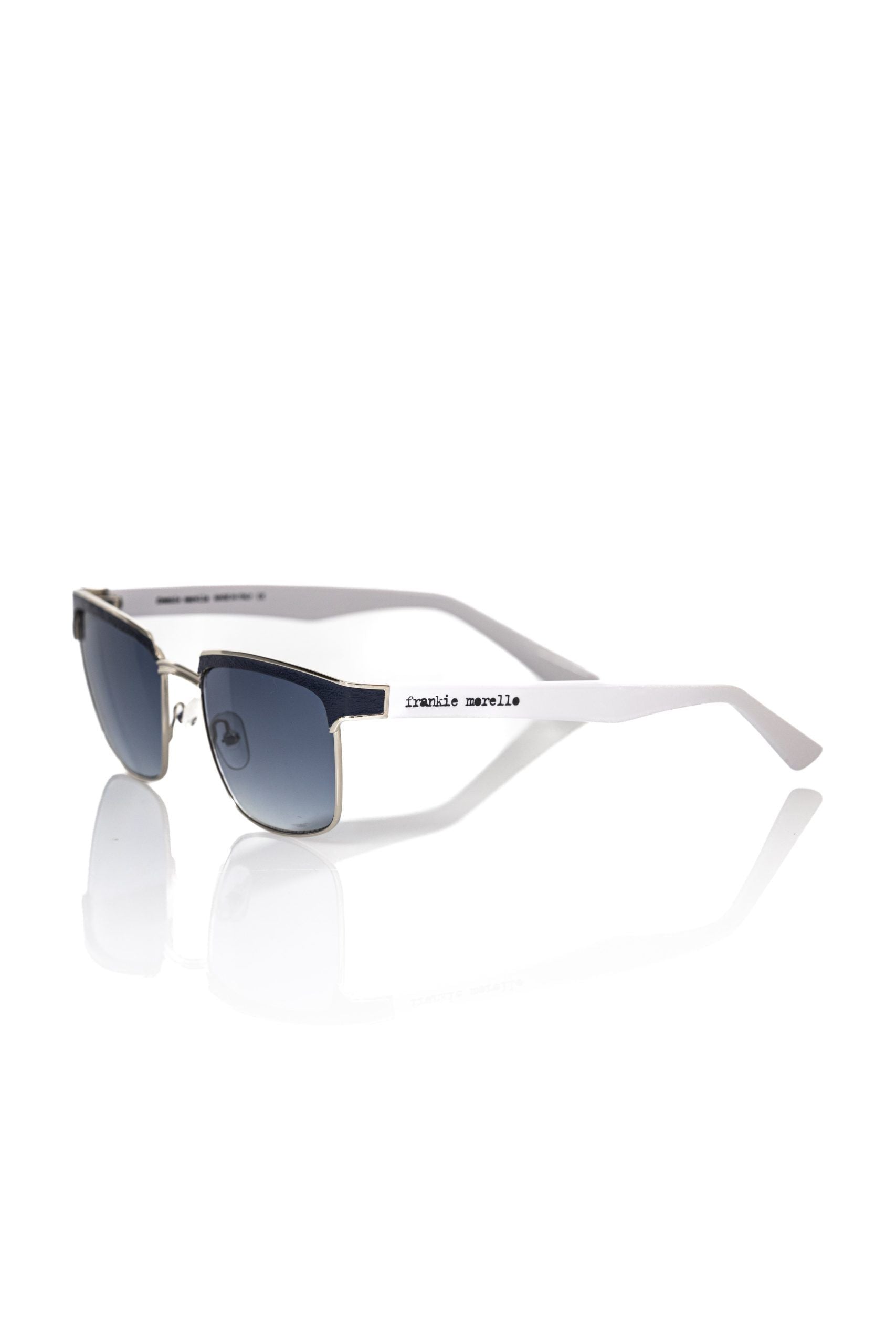 Frankie Morello Herren-Sonnenbrille mit schwarzer Metallfaser