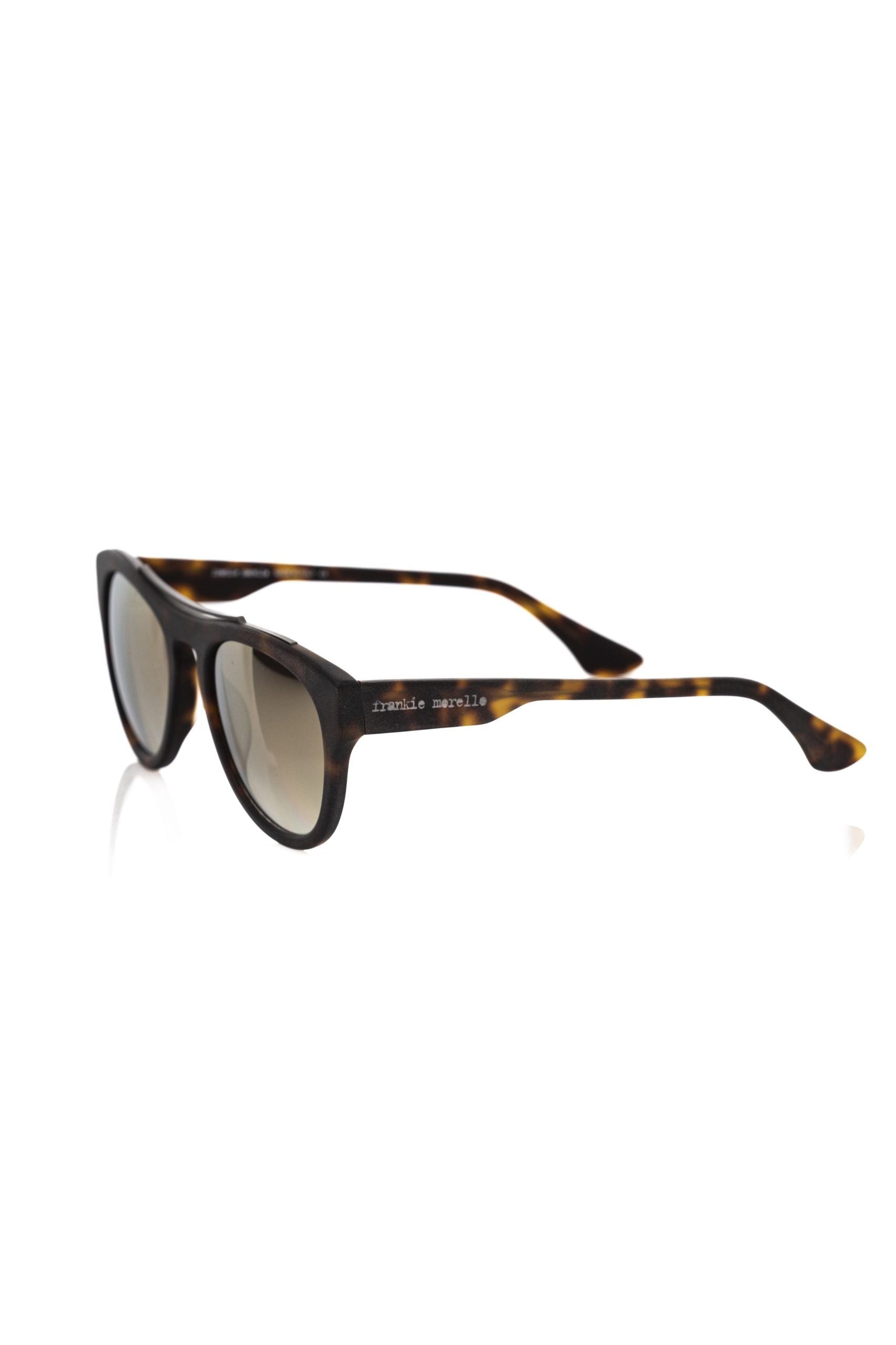 Frankie Morello Braune Herren-Sonnenbrille aus Acetat