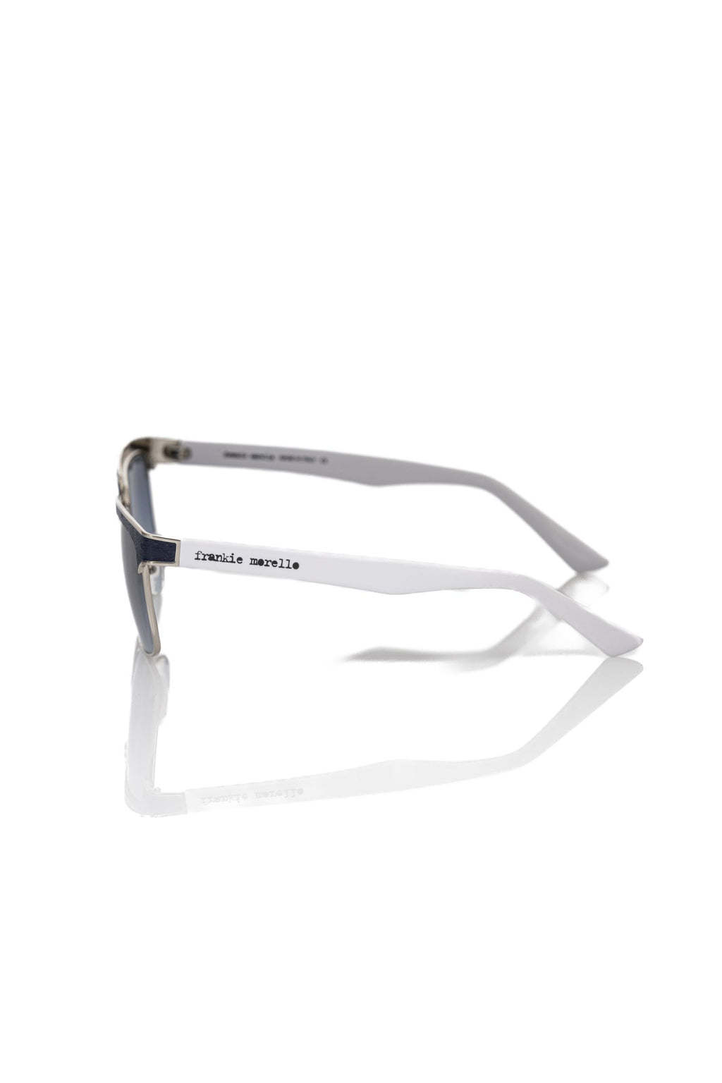Frankie Morello Herren-Sonnenbrille mit schwarzer Metallfaser