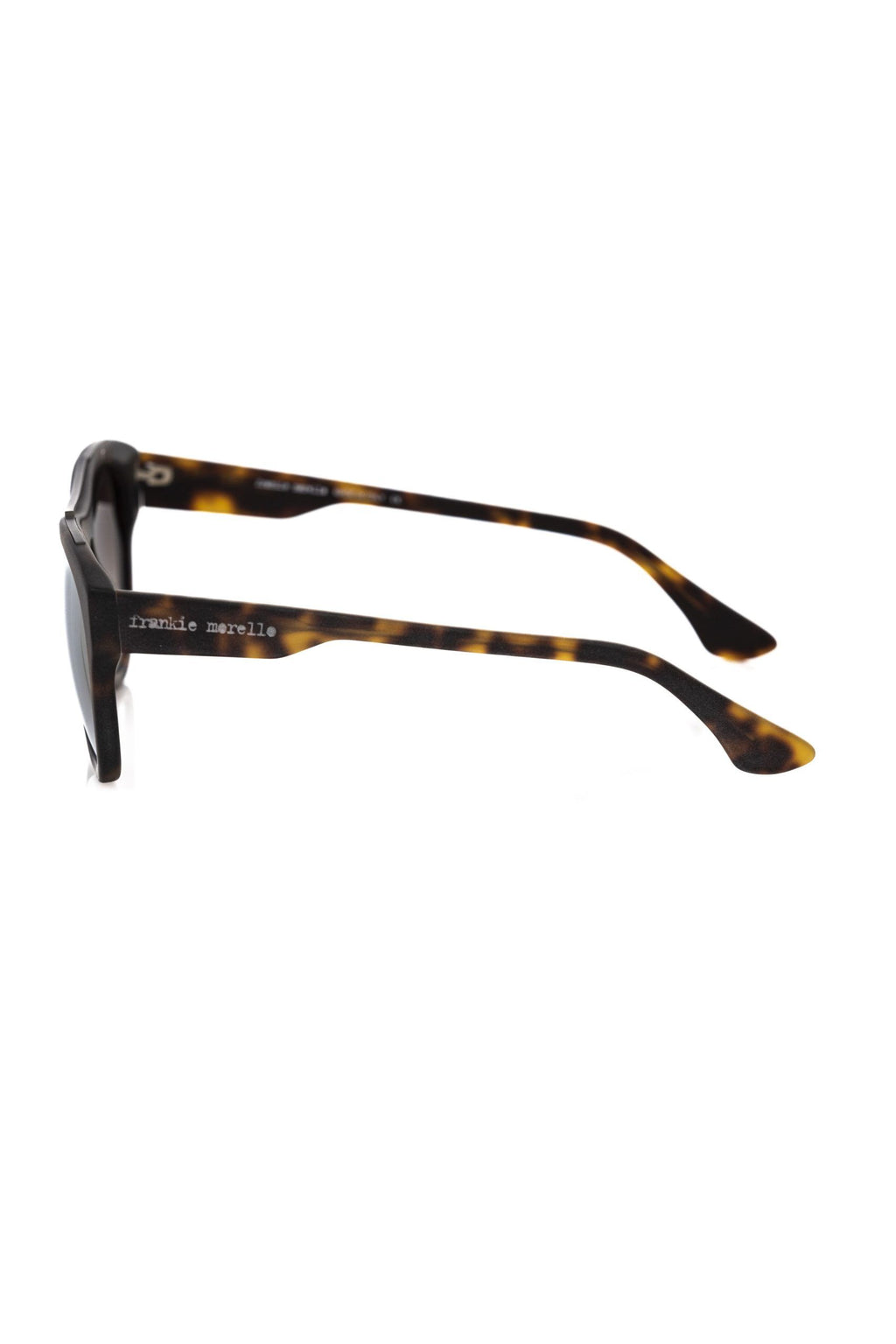 Frankie Morello Braune Herren-Sonnenbrille aus Acetat