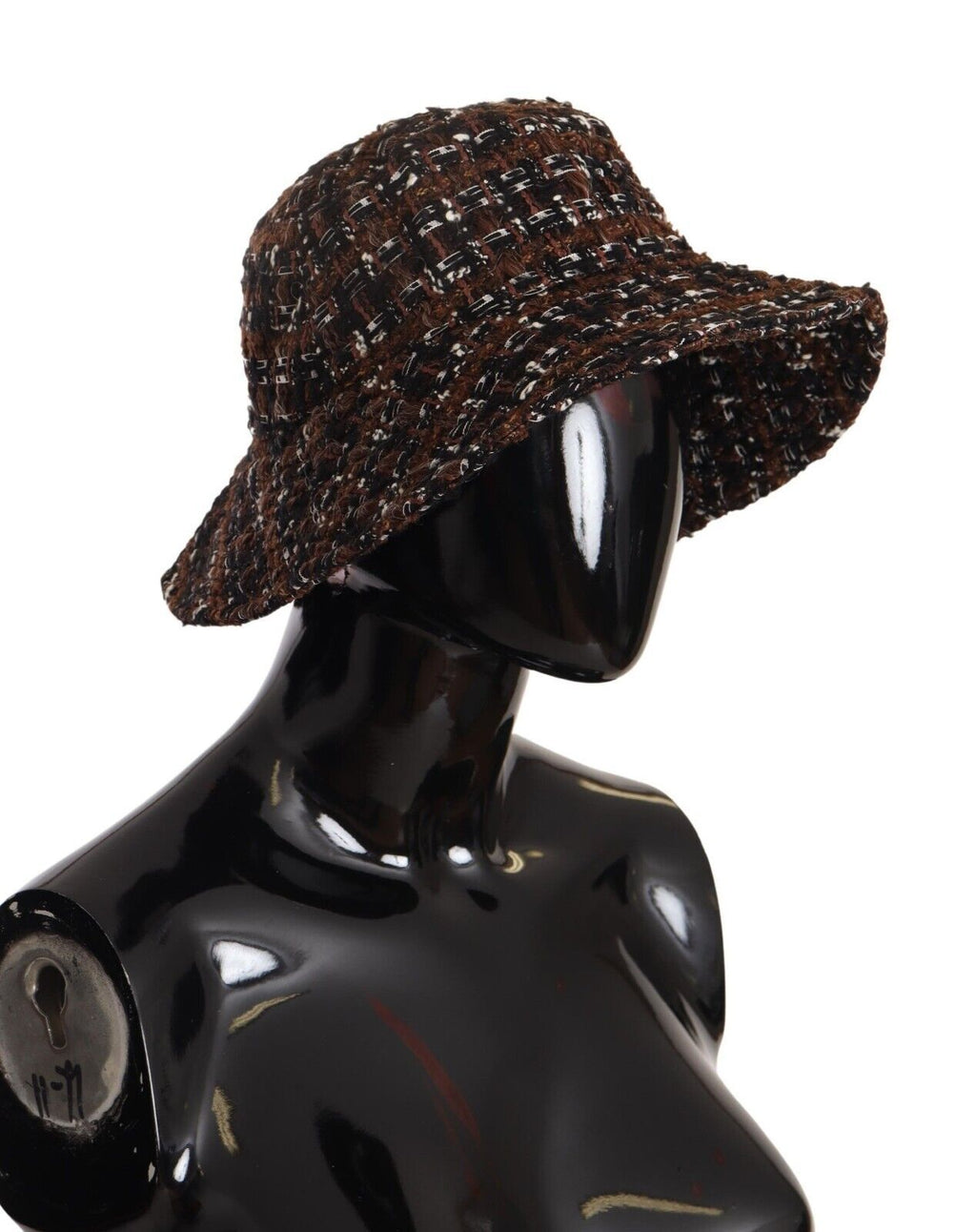 Dolce & Gabbana Multicolor Stoff gewebt breite Krempe Eimer Hut