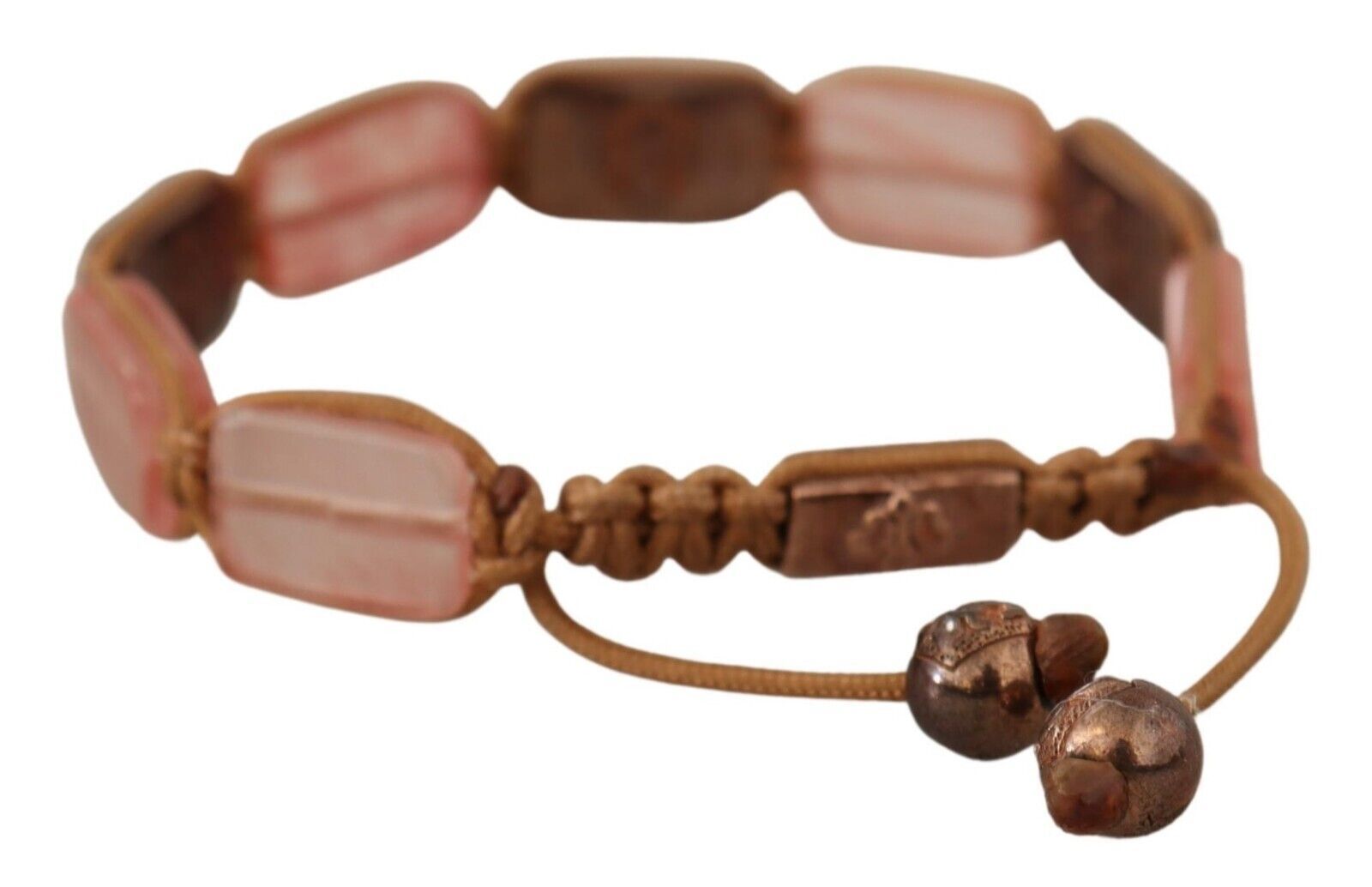 Nialaya Multicolor Crystals Logo verschönertes verstellbares Armband