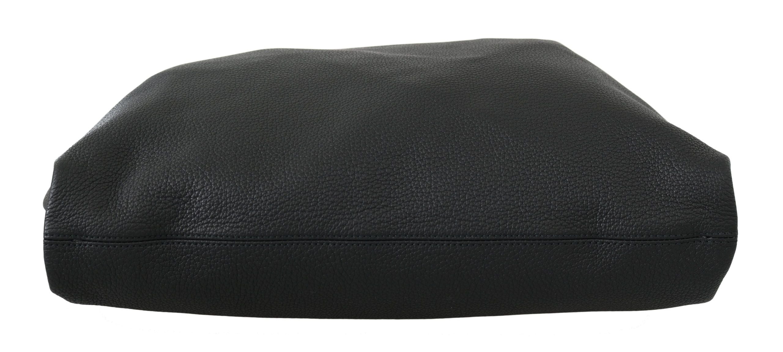 Dolce & Gabbana Schwarze Leder-Reise-Einkaufstasche für das Fitnessstudio #DGFAMILY Tote Bag