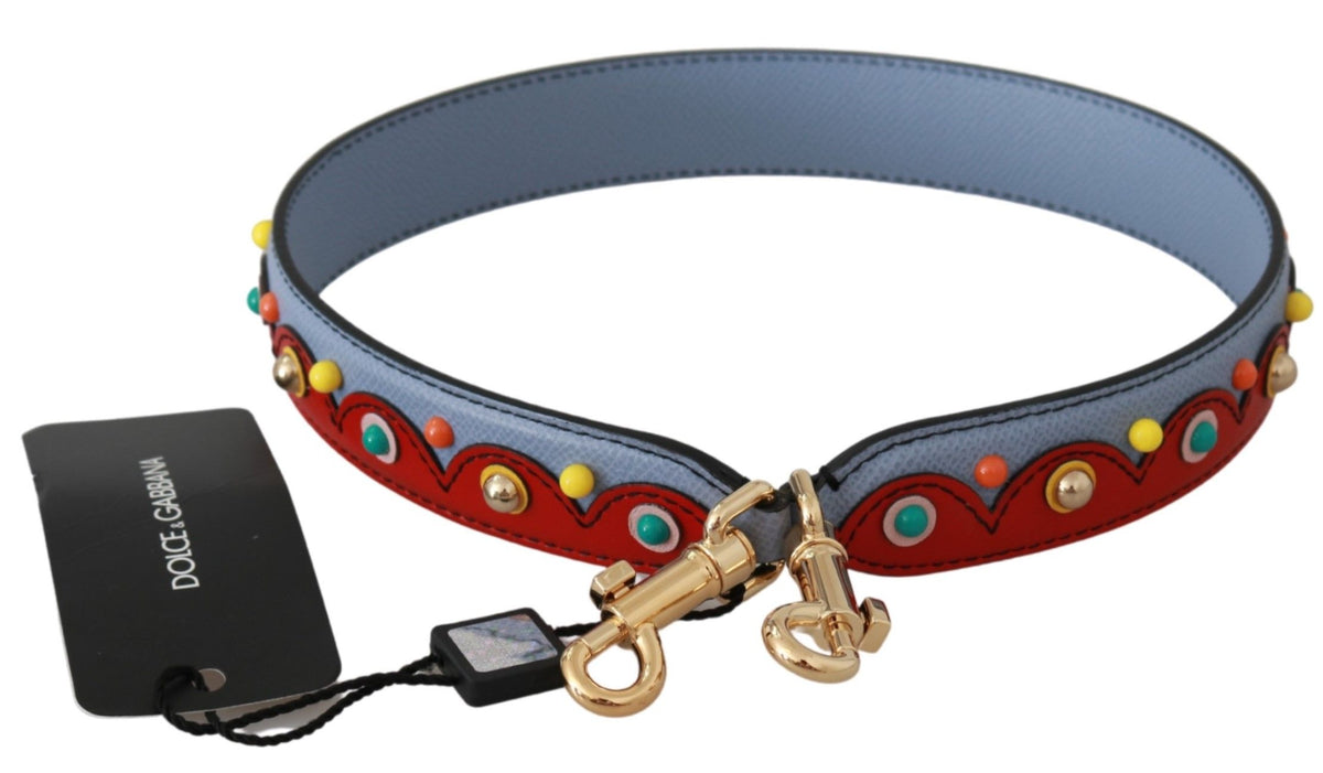 Dolce & Gabbana Blauwe Handtas Accessoire Leren Schouderriem