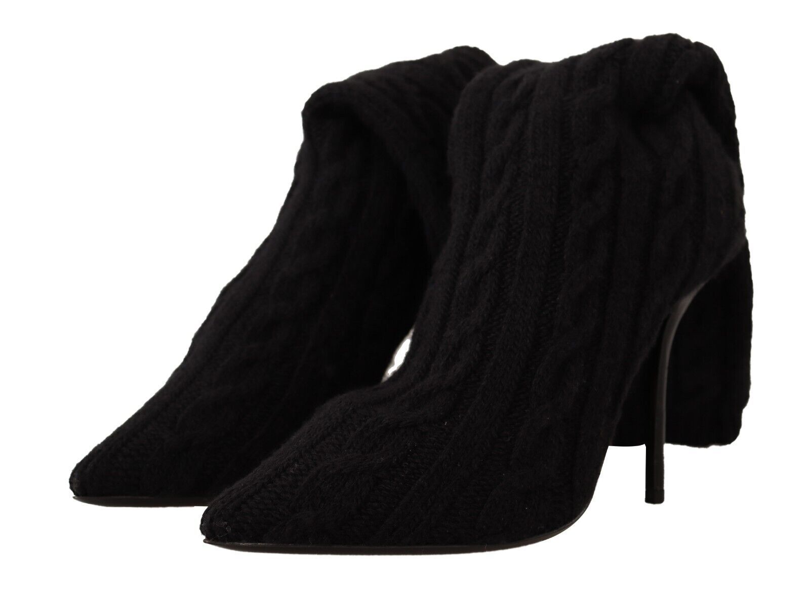 Dolce & Gabbana Schwarze Stretch-Socken Kniestrümpfe Schuhe