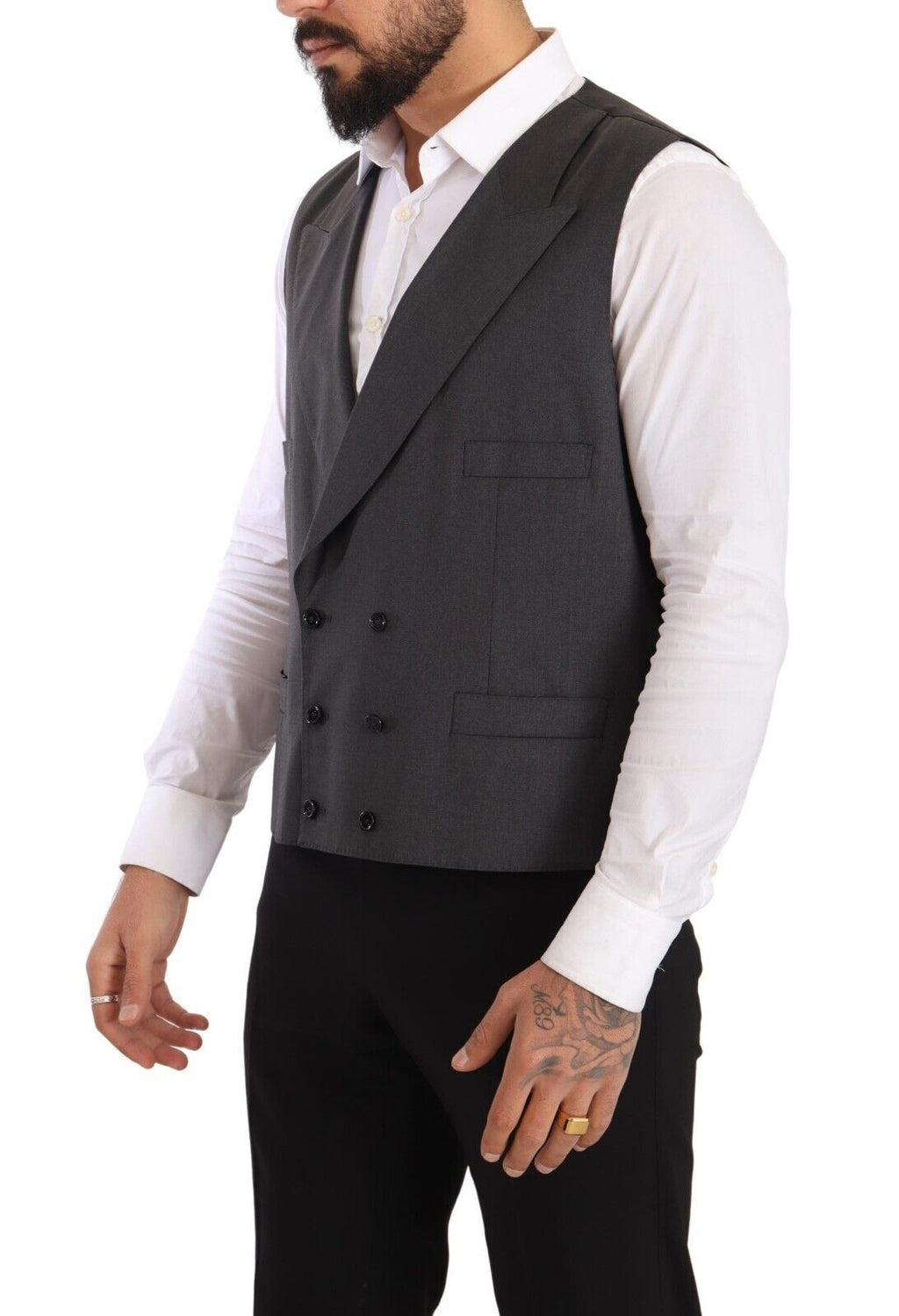 Dolce & Gabbana Grauer zweireihiger SICILIA-Blazer (2 Teile)