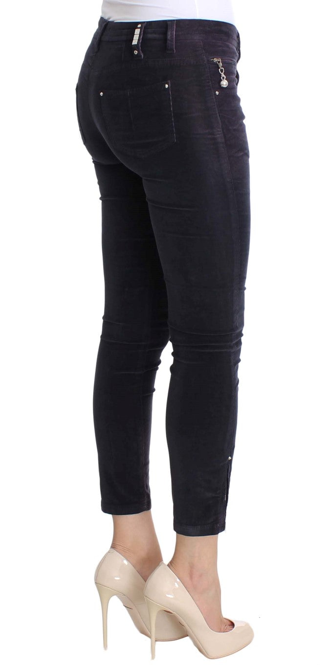 Costume National Lila Cropped Corduroys Jeans