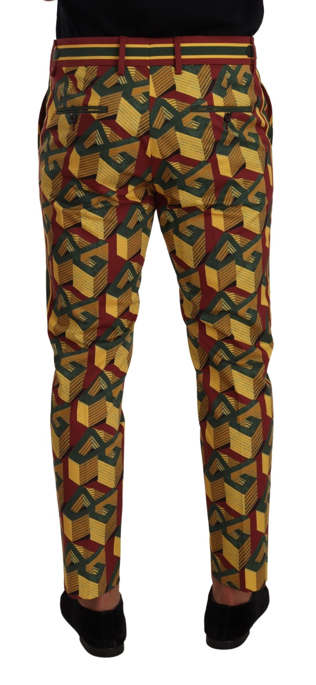 Dolce & Gabbana Multicolor Logo Mania Baumwoll-Tapered-Hose