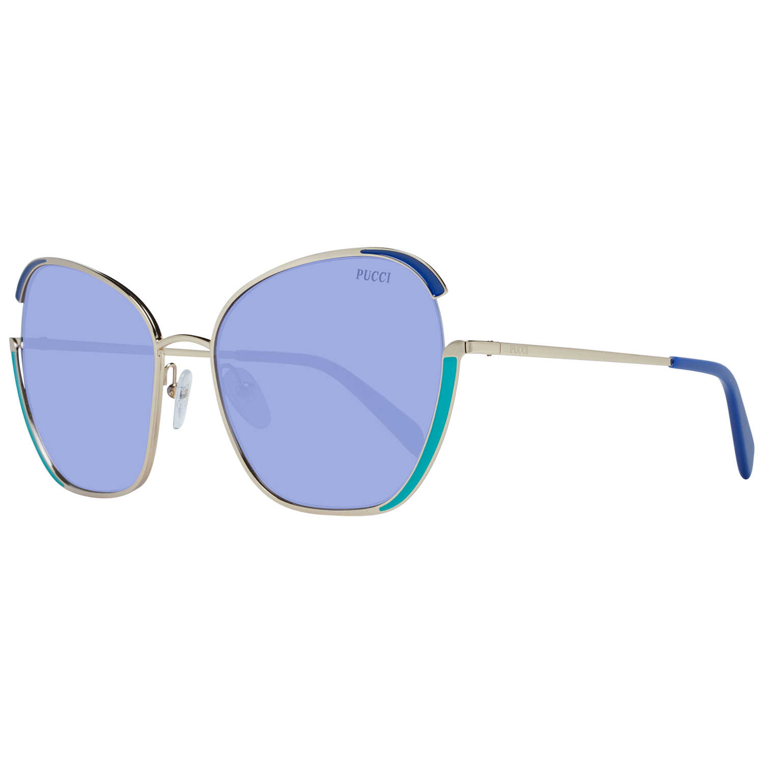 Emilio Pucci Gold Frauen Sonnenbrille