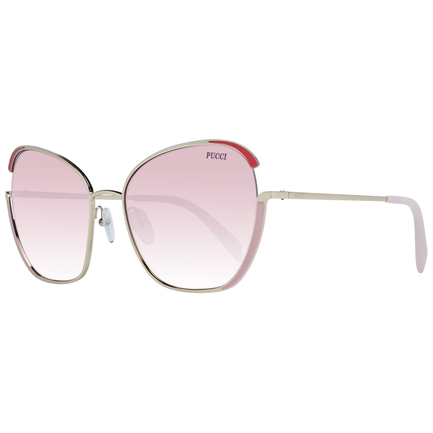 Emilio Pucci Gold Frauen Sonnenbrille