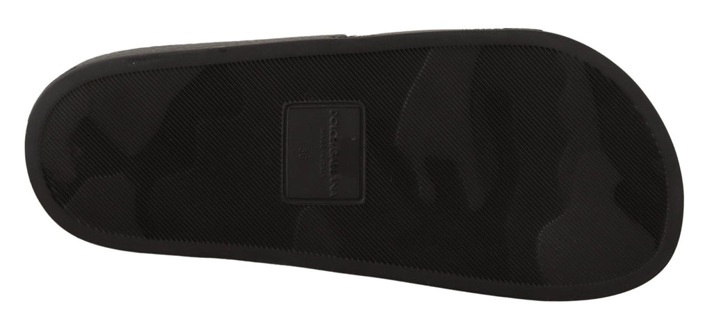 Dolce & Gabbana Schwarzes Leder I Love D&amp