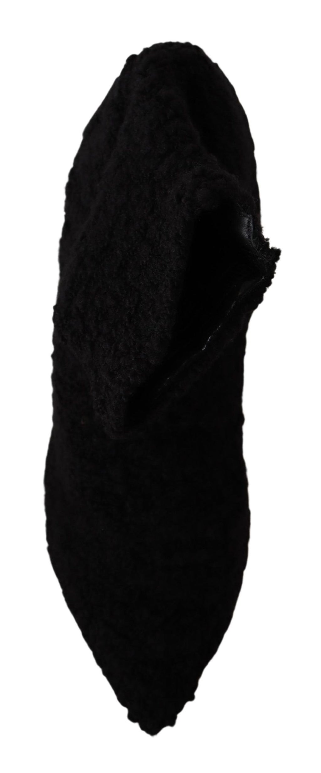 Dolce & Gabbana Schwarz Stiletto Heels Mid Calf Frauen Stiefel