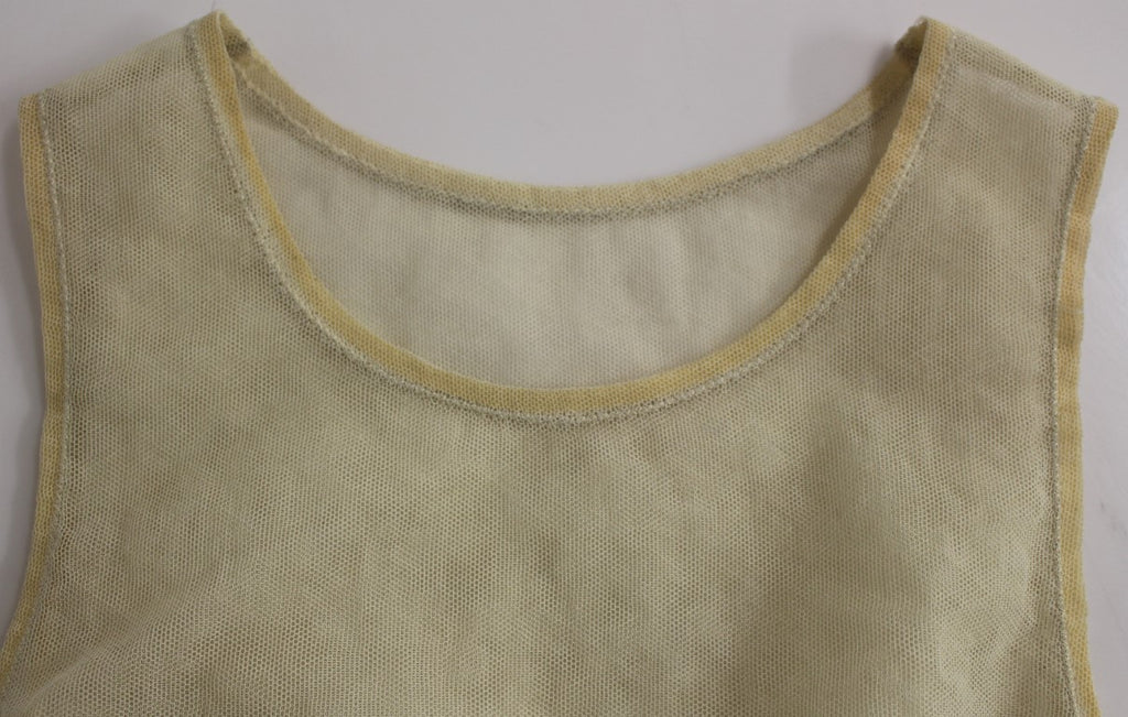 Dolce & Gabbana Beige ärmelloses Baumwolltop Tank Bluse