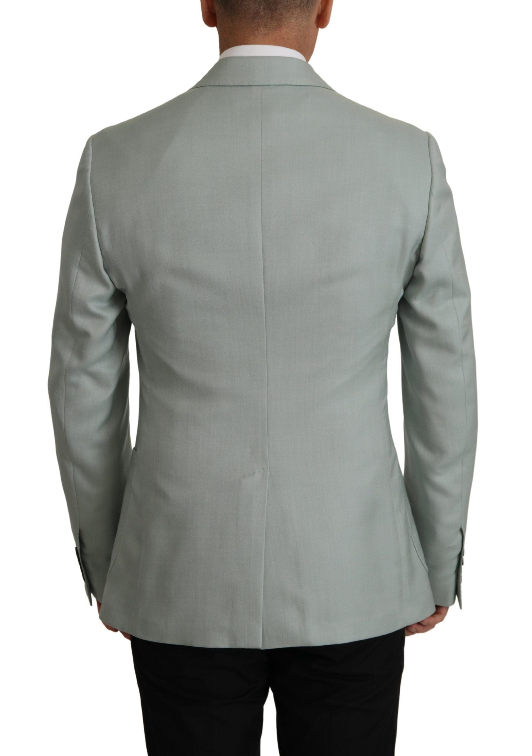 Dolce & Gabbana Hellgrüner Blazer aus Kaschmir und Seide