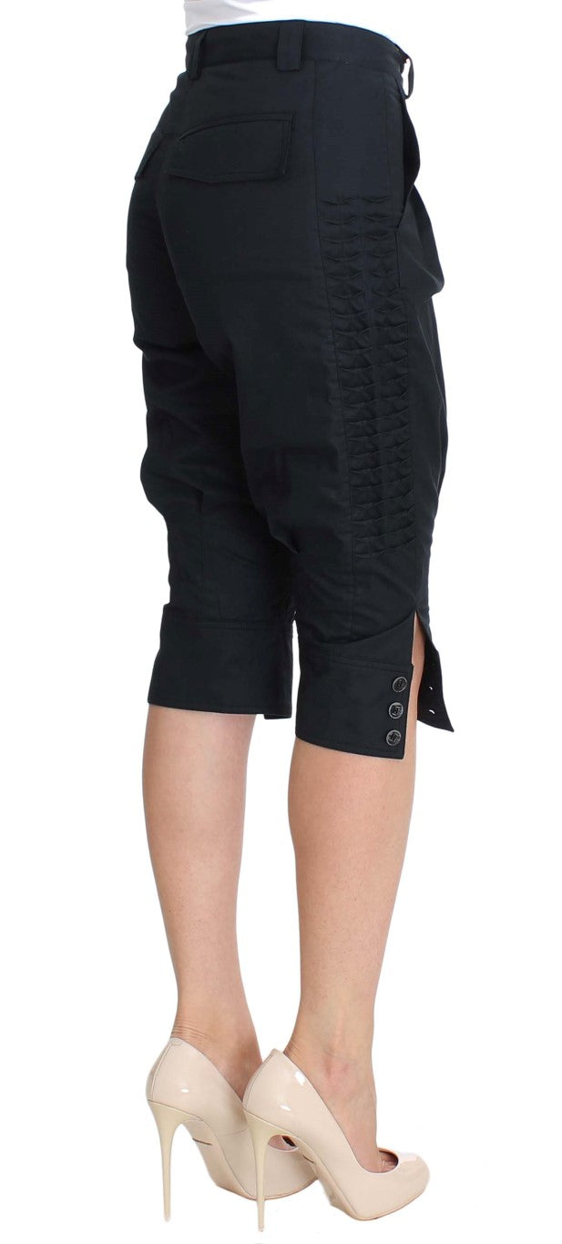 Ermanno Scervino Blaue 3/4 lange Hose aus Baumwolle