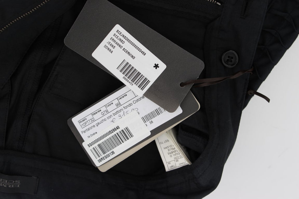 Ermanno Scervino Blaue 3/4 lange Hose aus Baumwolle